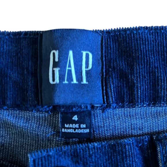 Gap Corduroy Shorts NWT Dark Medieval Blue Woman Size 4 - Picture 3 of 7